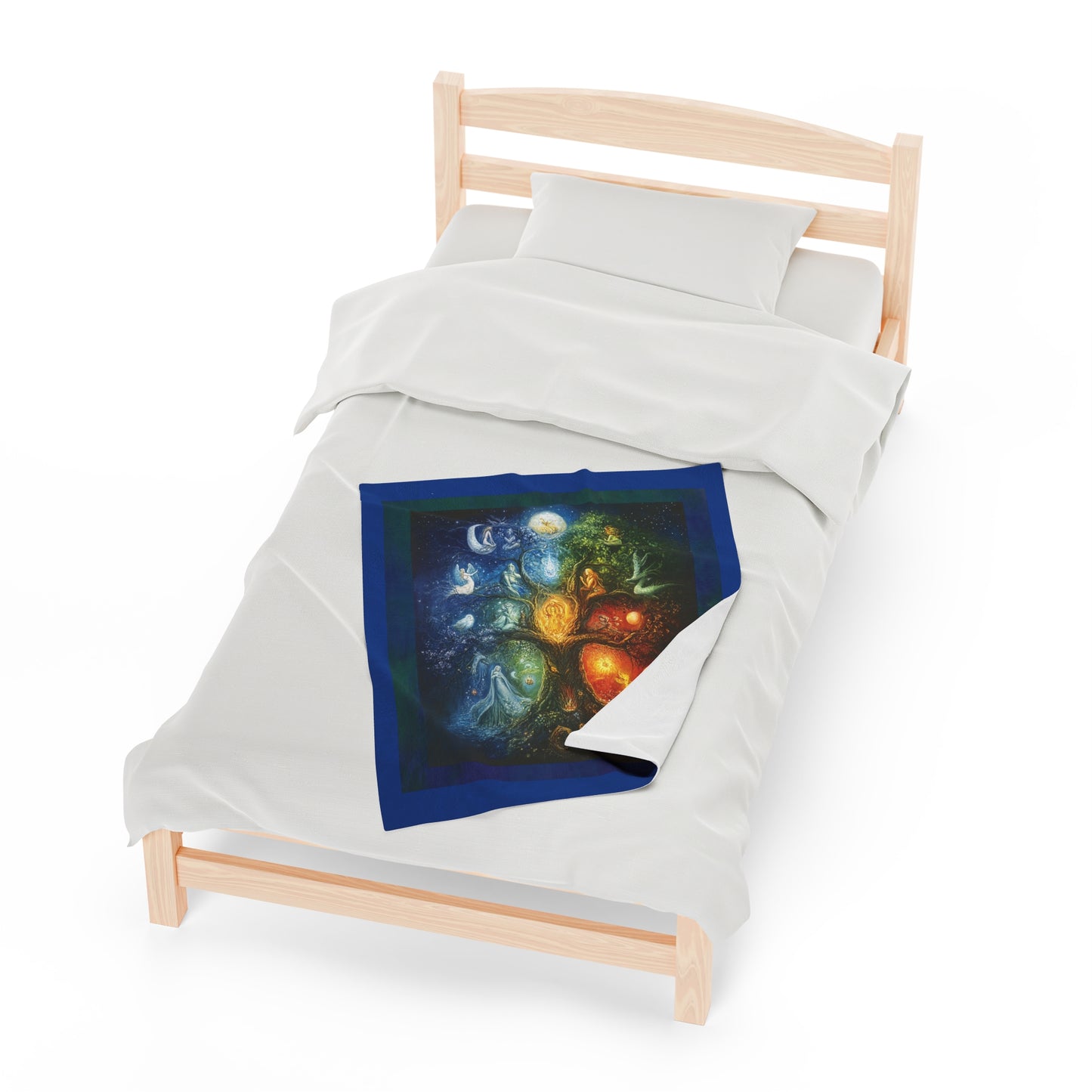 Velvet Plush Blanket - Spiritual Tree of Life Design