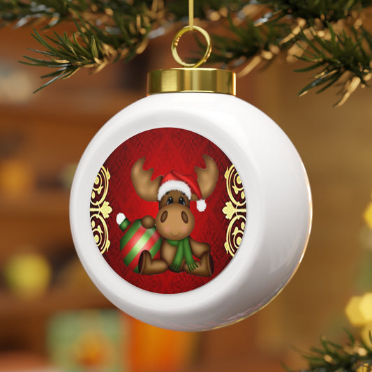 A Christmas Moose Ornament