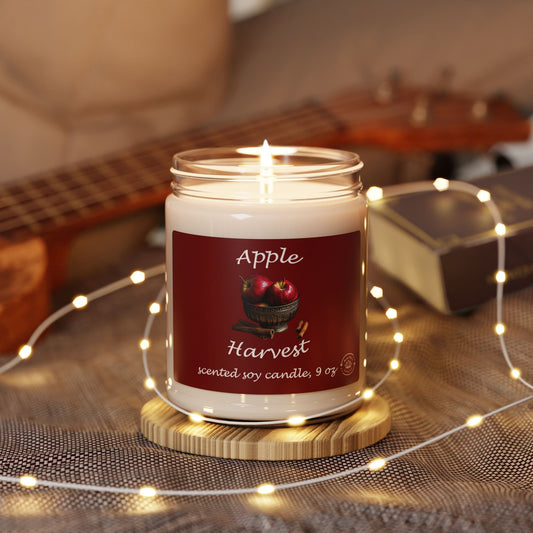 Soy Candle - Apple Harvest Scent, 9oz