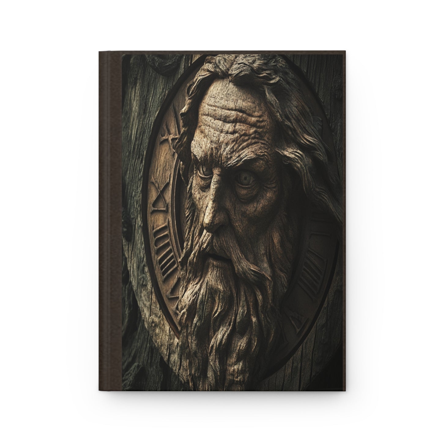 Hardcover Journal Matte - Sculptured Father Time Design