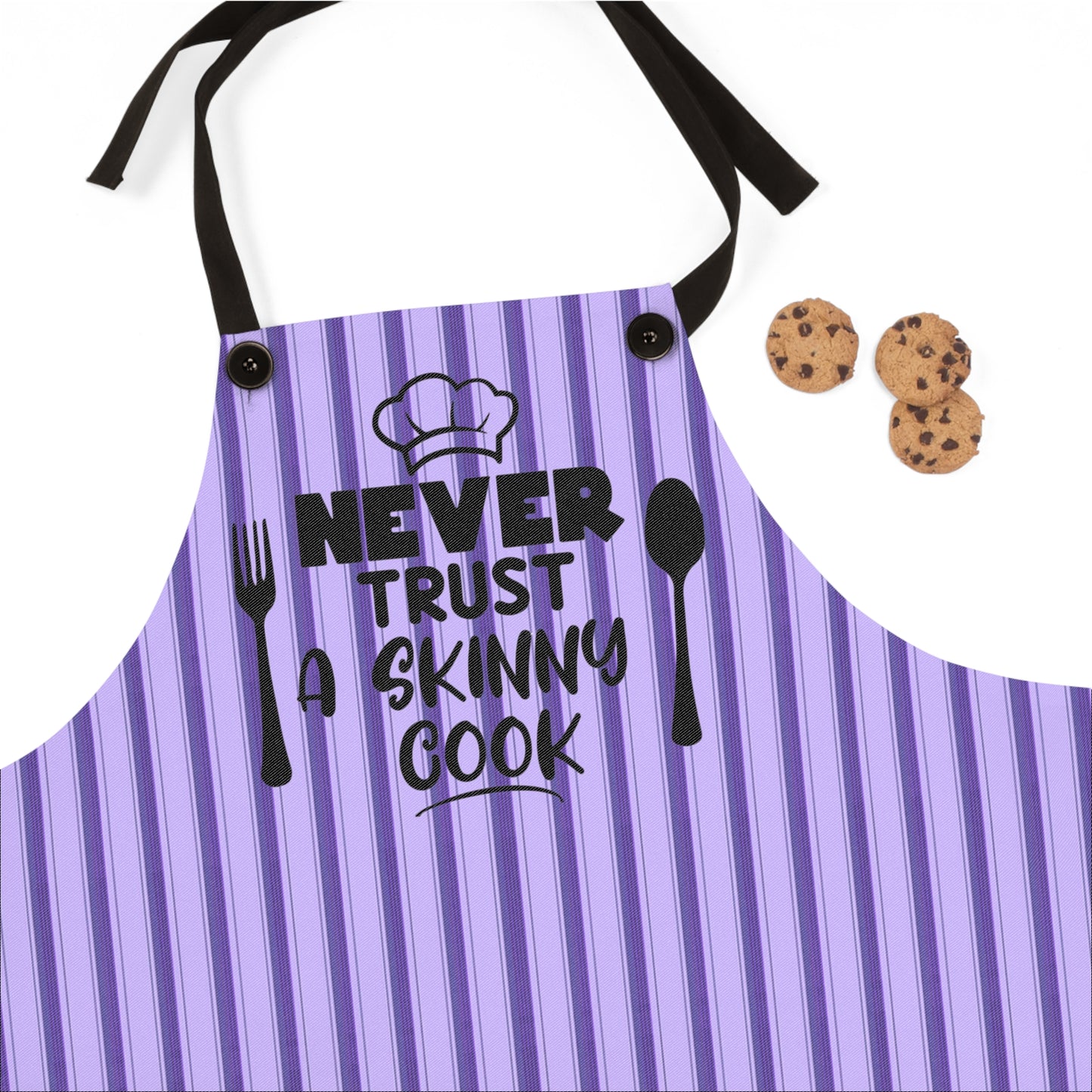 Apron - Never Trust a Skinny Cook Funny Kitchen Cooking Chef Gift