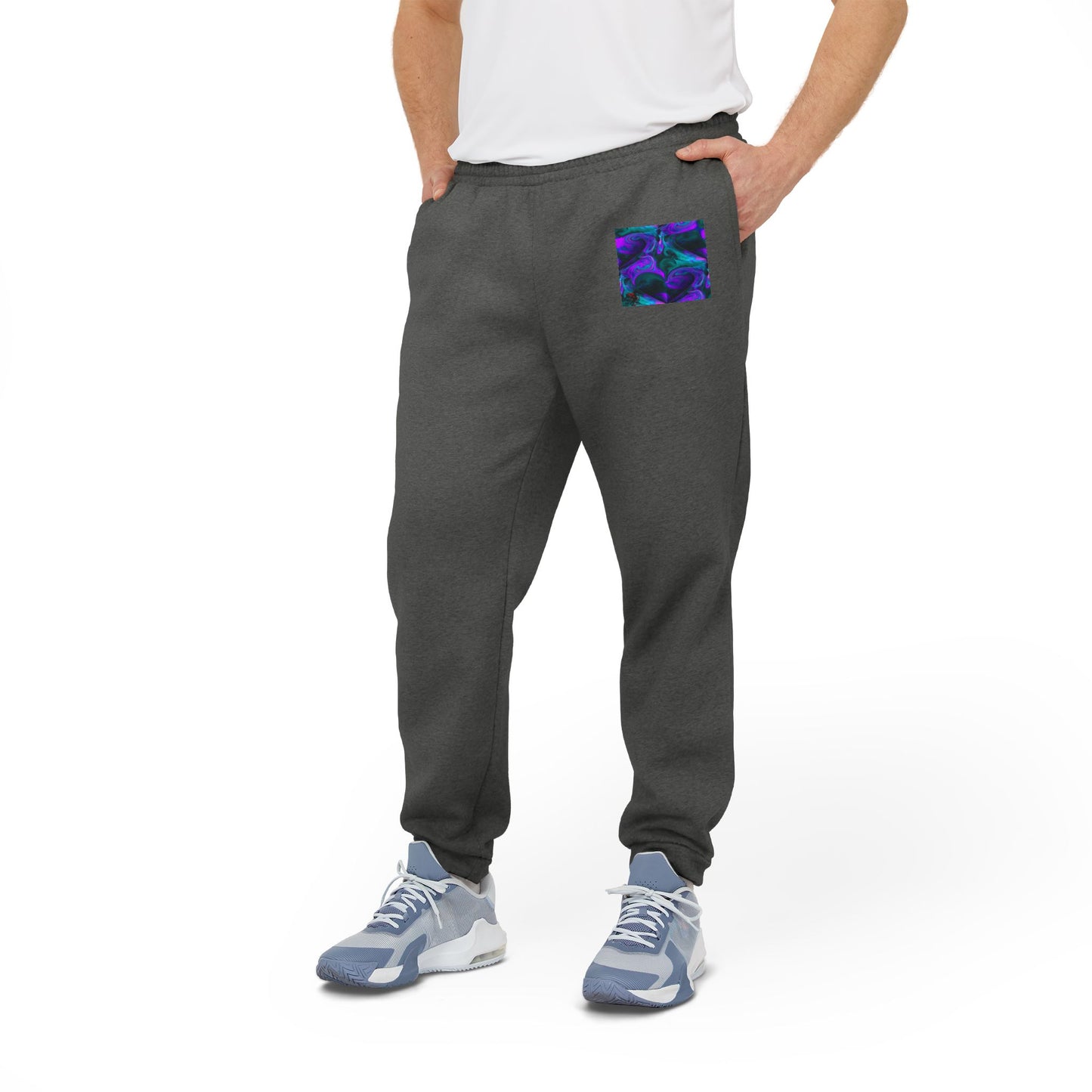 Joggers Purple Abstract Design