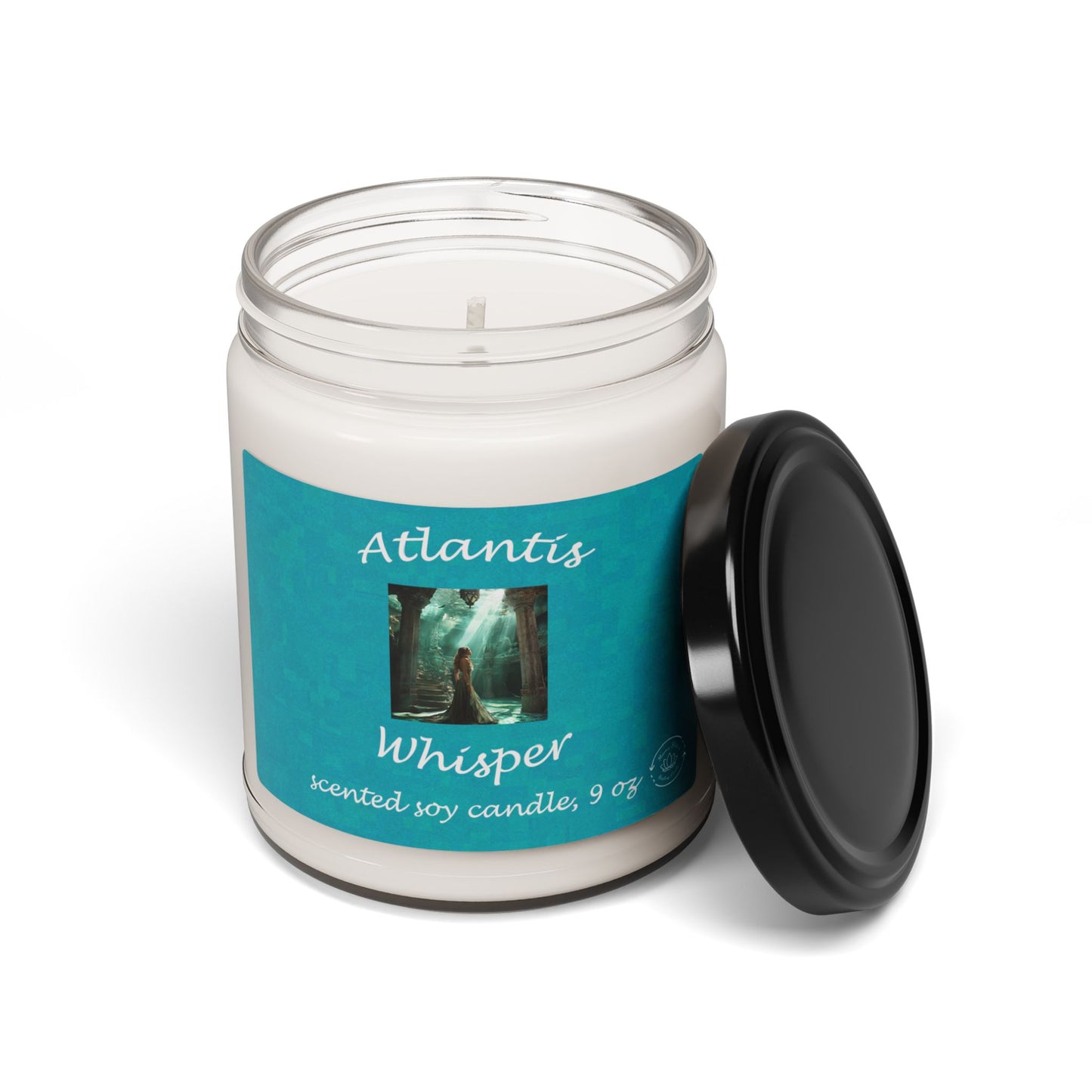 Atlantis Whisper Candle, 9oz Scented Soy Candle