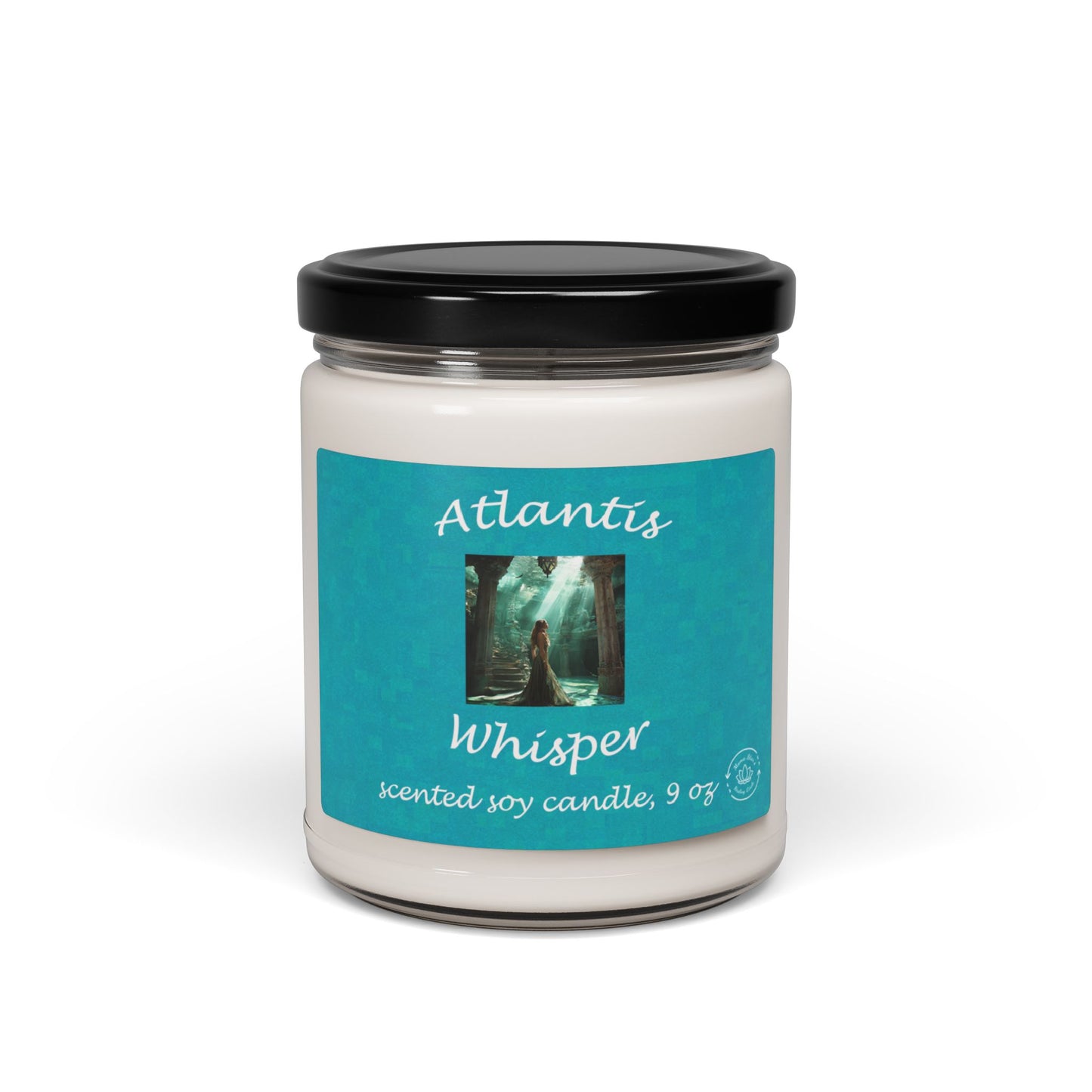 Atlantis Whisper Candle, 9oz Scented Soy Candle