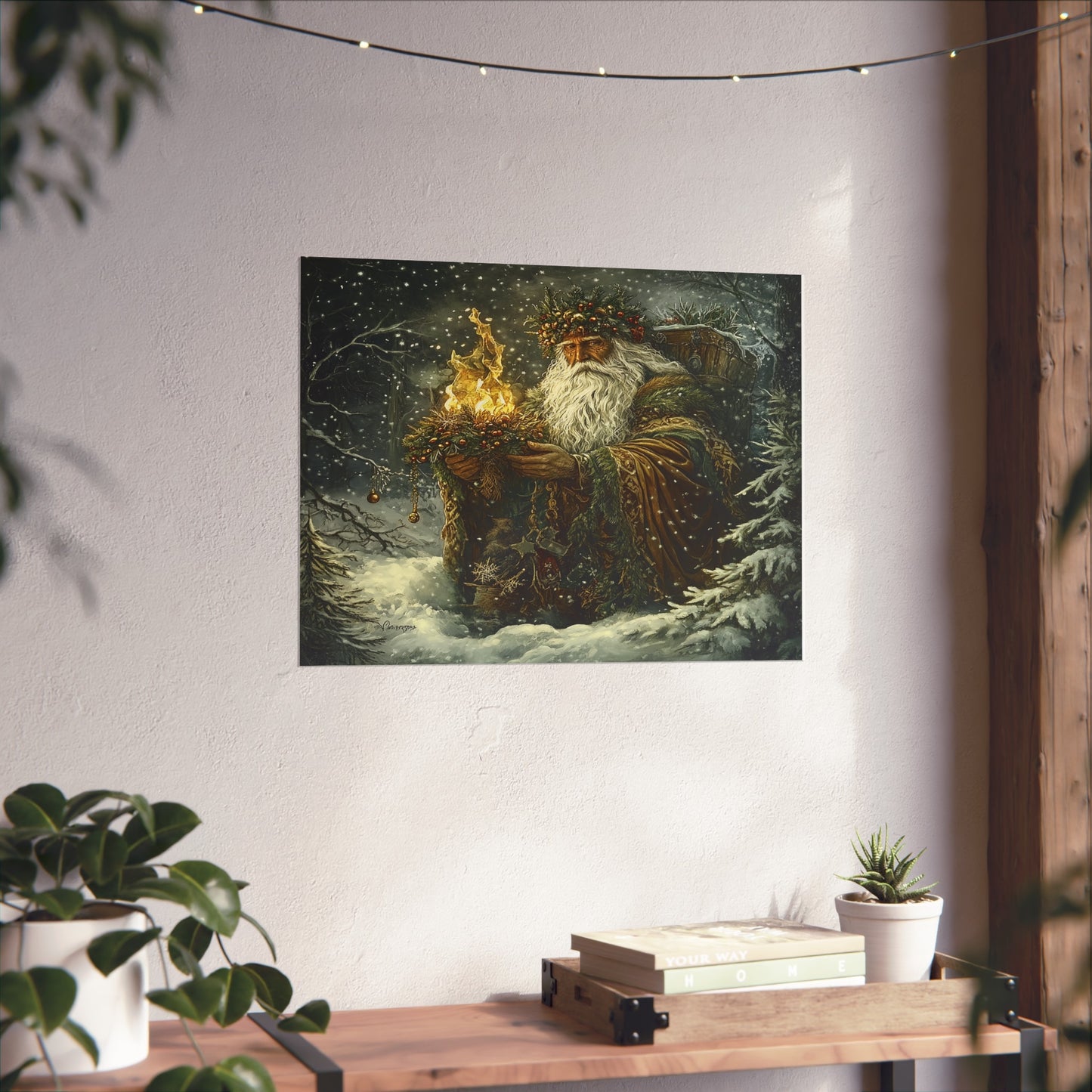 Poster - Yule with Father Christmas Fine Art Poster