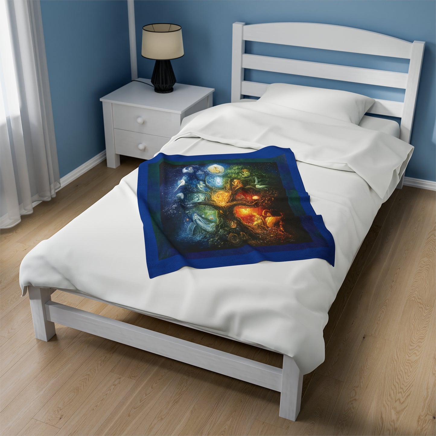 Velvet Plush Blanket - Spiritual Tree of Life Design