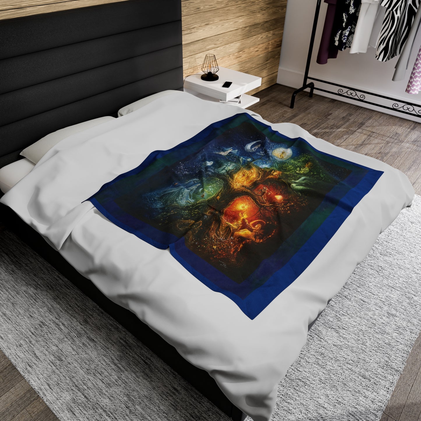 Velvet Plush Blanket - Spiritual Tree of Life Design