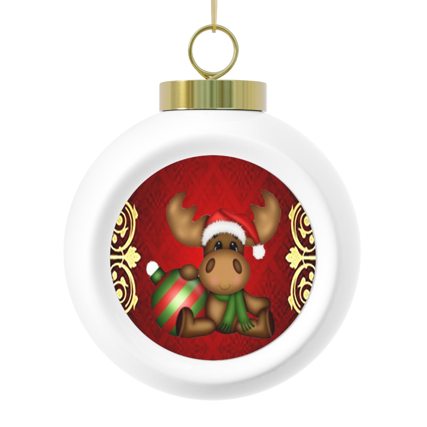 A Christmas Moose Ornament