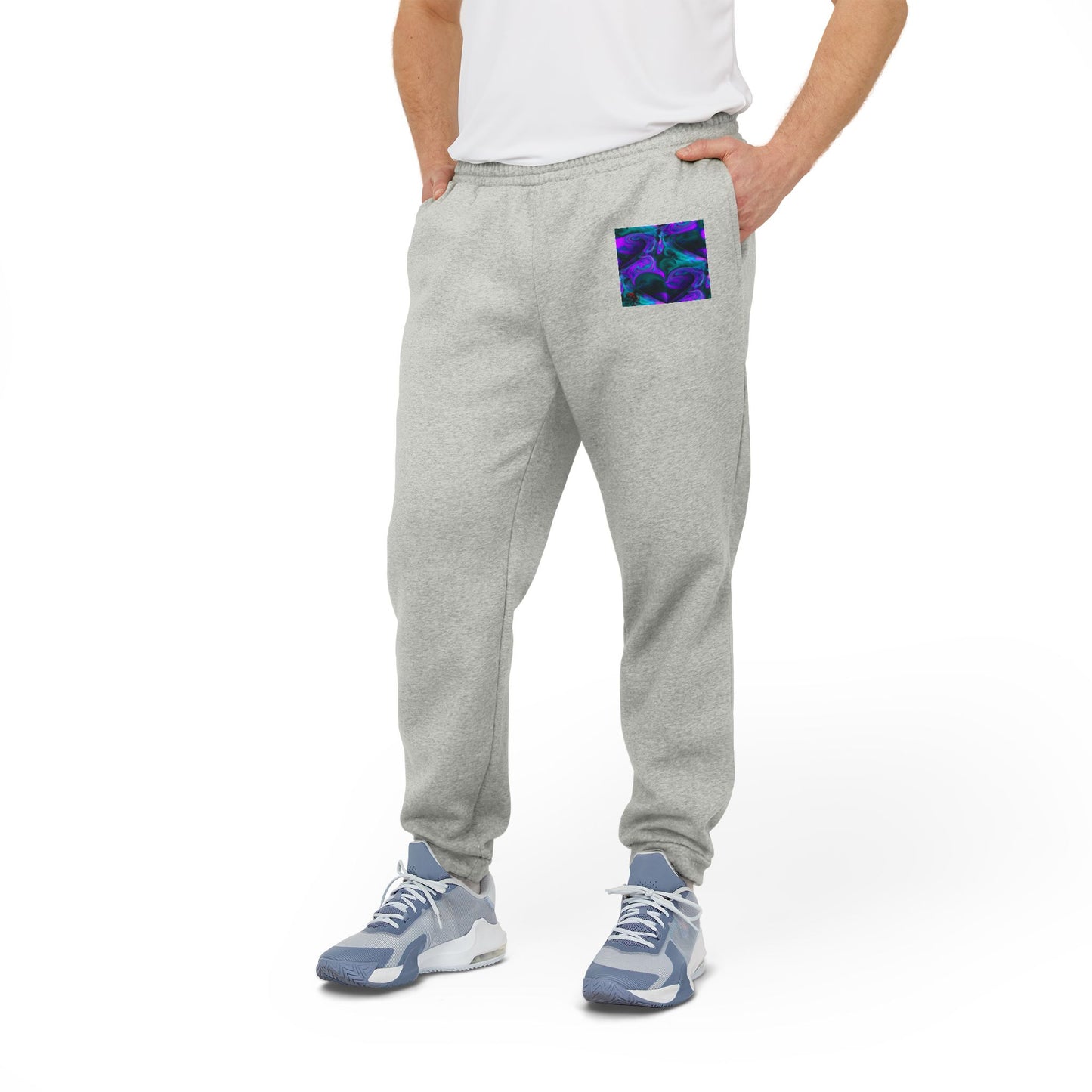 Joggers Purple Abstract Design