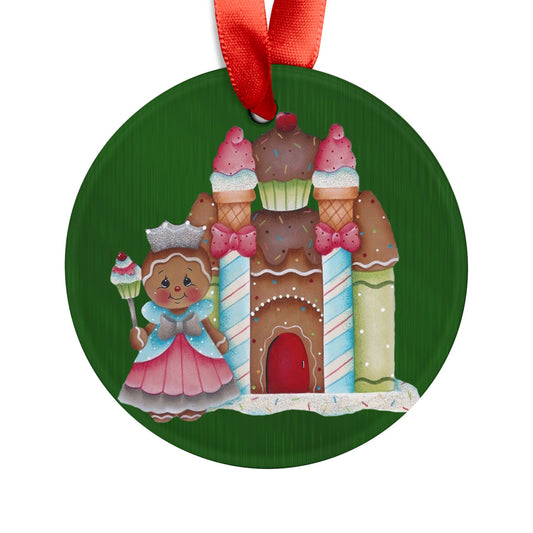 Acrylic Ornament -Princess Gingerbread and Castle