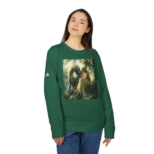 Fleece Sweatshirt with Fae Dragon Design