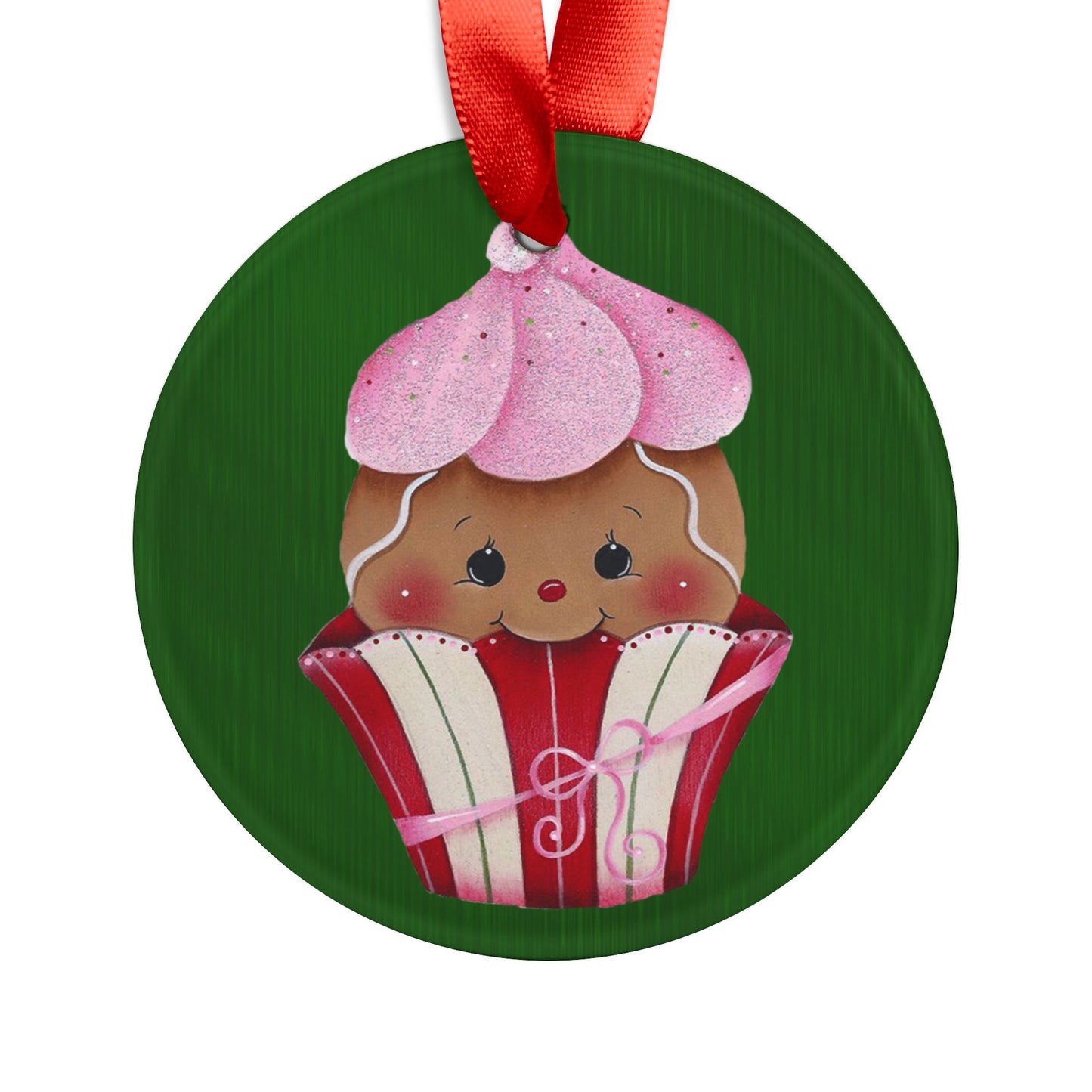 Acrylic Ornament - Ginger Cupcake