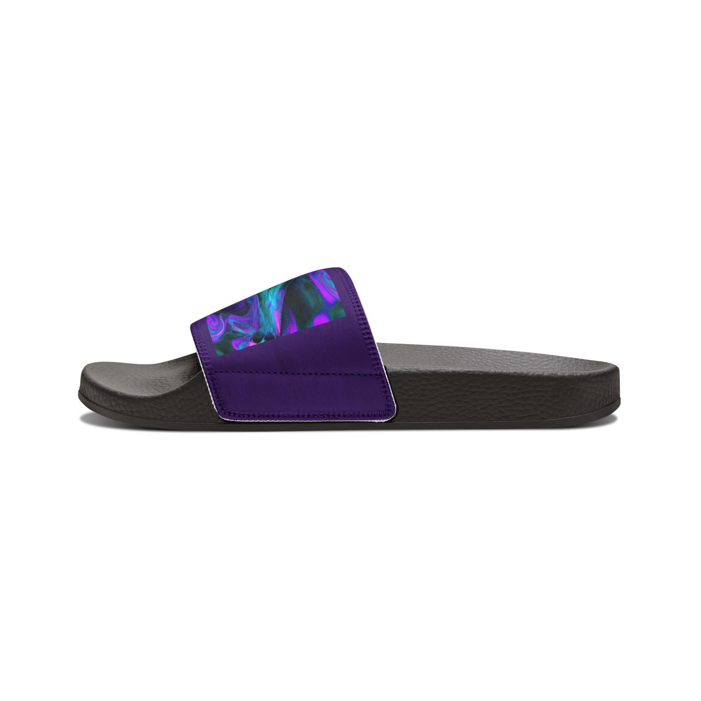 Sandals - Purple Abstract Design Women's Removable-Strap Sandals