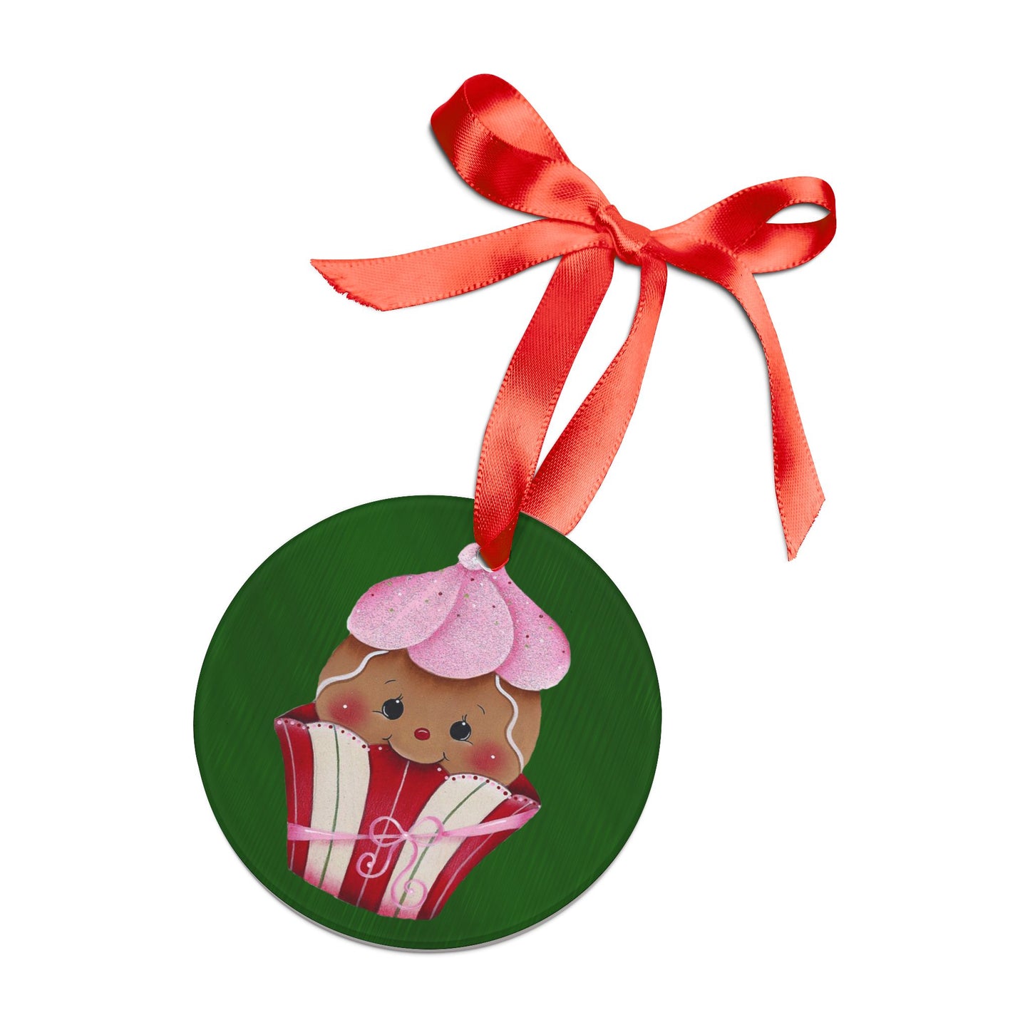 Acrylic Ornament - Ginger Cupcake