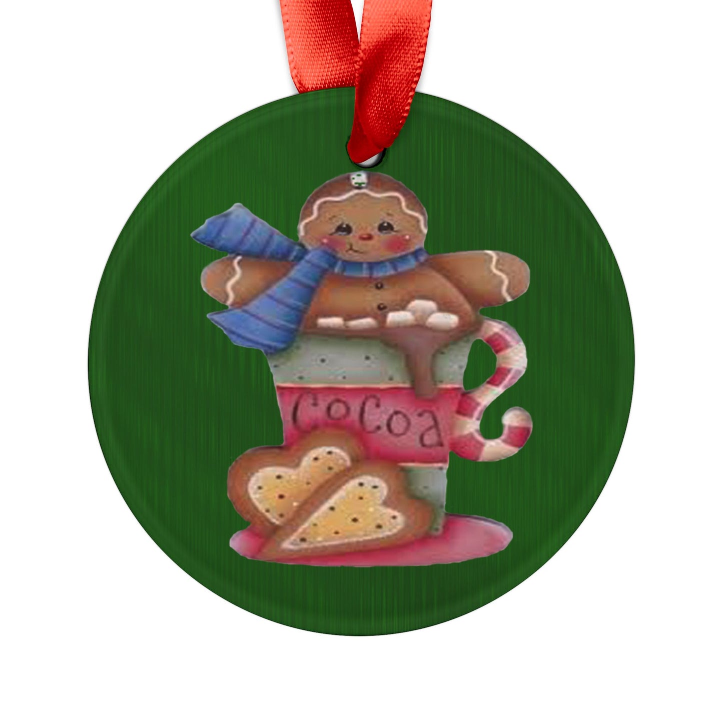 Acrylic Ornament -Gingerbread and Hot Coco