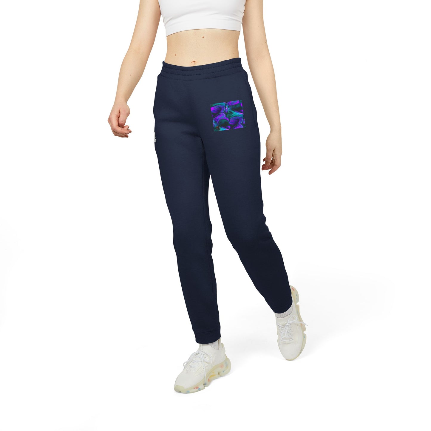 Joggers Purple Abstract Design