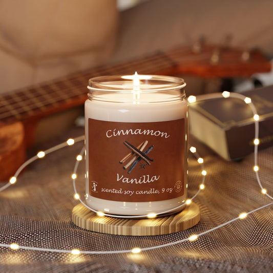 Cinnamon Vanilla Scented Candle