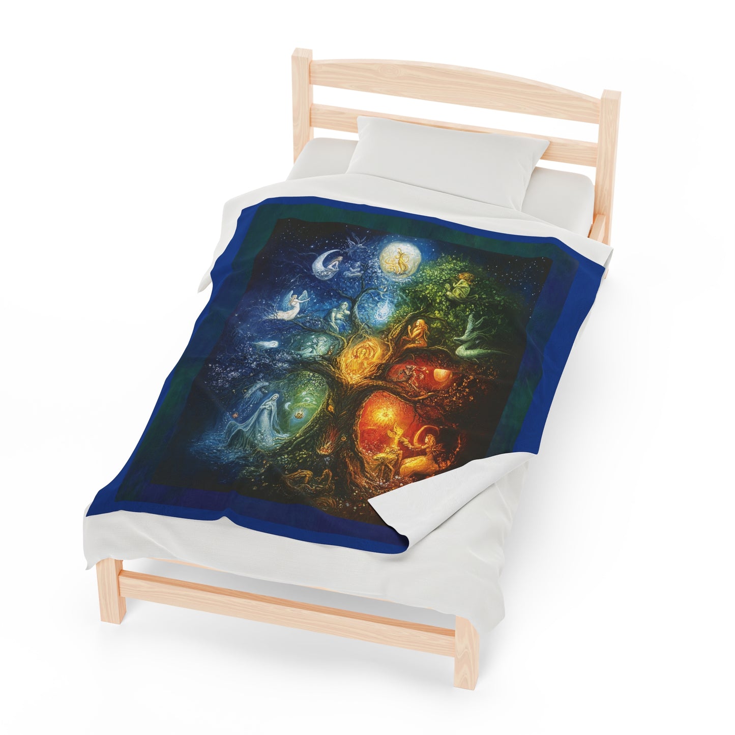 Velvet Plush Blanket - Spiritual Tree of Life Design