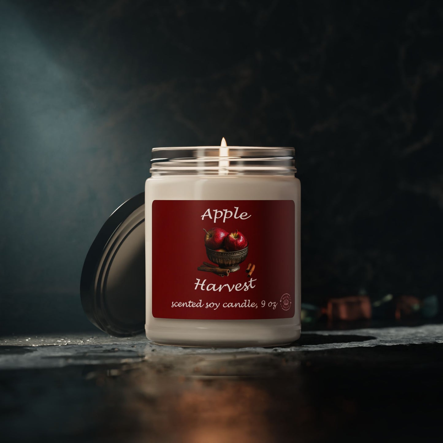 Soy Candle - Apple Harvest Scent, 9oz