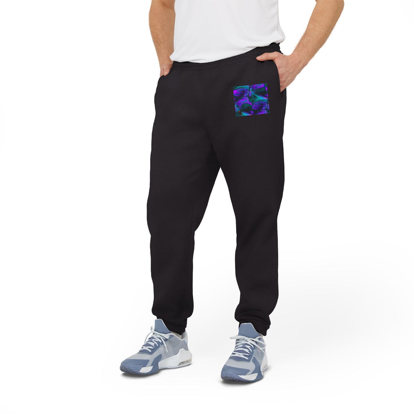 Joggers Purple Abstract Design